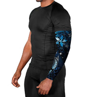Hawaii Makahiki Season Arm Sleeves Floral Tribal Tattoo Blue Galaxy LT05 - Polynesian Pride