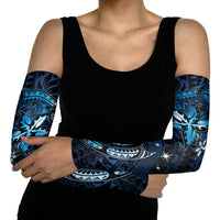 Hawaii Makahiki Season Arm Sleeves Floral Tribal Tattoo Blue Galaxy LT05 - Polynesian Pride