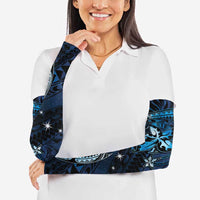 Hawaii Makahiki Season Arm Sleeves Floral Tribal Tattoo Blue Galaxy LT05 - Polynesian Pride