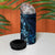 Hawaii Makahiki Season 4 in 1 Can Cooler Tumbler Floral Tribal Tattoo Blue Galaxy