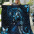 Hawaii Makahiki Season Quilt Floral Tribal Tattoo Blue Galaxy