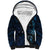 Hawaii Makahiki Season Sherpa Hoodie Floral Tribal Tattoo Blue Galaxy