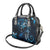 Hawaii Makahiki Season Shoulder Handbag Floral Tribal Tattoo Blue Galaxy