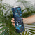 Hawaii Makahiki Season Skinny Tumbler Floral Tribal Tattoo Blue Galaxy