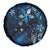 Hawaii Makahiki Season Spare Tire Cover Floral Tribal Tattoo Blue Galaxy