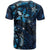 Hawaii Makahiki Season T Shirt Floral Tribal Tattoo Blue Galaxy