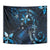 Hawaii Makahiki Season Tapestry Floral Tribal Tattoo Blue Galaxy