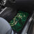 Hawaii Makahiki Season Car Mats Floral Tribal Tattoo Green Galaxy