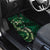 Hawaii Makahiki Season Car Mats Floral Tribal Tattoo Green Galaxy