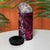 Hawaii Makahiki Season 4 in 1 Can Cooler Tumbler Floral Tribal Tattoo Pink Galaxy