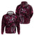 Hawaii Makahiki Season Hoodie Floral Tribal Tattoo Pink Galaxy