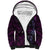 Hawaii Makahiki Season Sherpa Hoodie Floral Tribal Tattoo Purple Galaxy