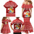 Personalized Tonga Christmas Family Matching Mermaid Dress and Hawaiian Shirt Kilisimasi Fiefia Santas Coat Of Arms LT05 - Polynesian Pride