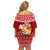 Personalized Tonga Christmas Family Matching Off Shoulder Short Dress and Hawaiian Shirt Kilisimasi Fiefia Santas Coat Of Arms LT05 - Polynesian Pride