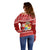 Personalized Tonga Christmas Off Shoulder Sweater Kilisimasi Fiefia Santas Coat Of Arms LT05 - Polynesian Pride