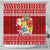 Tonga Christmas Shower Curtain Kilisimasi Fiefia Santas Coat Of Arms LT05 - Polynesian Pride