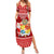 Personalized Tonga Christmas Summer Maxi Dress Kilisimasi Fiefia Santas Coat Of Arms LT05 Women Red - Polynesian Pride