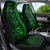 Personalized Hawaii Hauoli Makahiki Hou Car Seat Cover Lono Hawaiian God Kakau Polynesian Tribal Green LT05 - Polynesian Pride