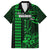 Personalized Hawaii Hauoli Makahiki Hou Family Matching Puletasi Dress and Hawaiian Shirt Lono Hawaiian God Kakau Polynesian Tribal Green LT05 Dad's Shirt - Short Sleeve Green - Polynesian Pride