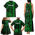 Personalized Hawaii Hauoli Makahiki Hou Family Matching Tank Maxi Dress and Hawaiian Shirt Lono Hawaiian God Kakau Polynesian Tribal Green LT05 - Polynesian Pride