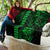 Hawaii Hauoli Makahiki Hou Quilt Lono Hawaiian God Kakau Polynesian Tribal Green LT05 - Polynesian Pride