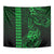 Hawaii Hauoli Makahiki Hou Tapestry Lono Hawaiian God Kakau Polynesian Tribal Green LT05 - Polynesian Pride