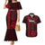 Personalized Hawaii Hauoli Makahiki Hou Couples Matching Mermaid Dress and Hawaiian Shirt Lono Hawaiian God Kakau Polynesian Tribal Red LT05 Red - Polynesian Pride