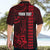 Personalized Hawaii Hauoli Makahiki Hou Hawaiian Shirt Lono Hawaiian God Kakau Polynesian Tribal Red LT05 - Polynesian Pride