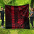 Hawaii Hauoli Makahiki Hou Quilt Lono Hawaiian God Kakau Polynesian Tribal Red LT05 - Polynesian Pride