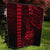 Hawaii Hauoli Makahiki Hou Quilt Lono Hawaiian God Kakau Polynesian Tribal Red LT05 - Polynesian Pride