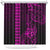 Hawaii Hauoli Makahiki Hou Shower Curtain Lono Hawaiian God Kakau Polynesian Tribal Pink LT05 Pink - Polynesian Pride