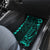 Hawaii Hauoli Makahiki Hou Car Mats Lono Hawaiian God Kakau Polynesian Tribal Turquoise LT05 - Polynesian Pride