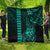 Hawaii Hauoli Makahiki Hou Quilt Lono Hawaiian God Kakau Polynesian Tribal Turquoise LT05 - Polynesian Pride