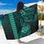 Hawaii Hauoli Makahiki Hou Sarong Lono Hawaiian God Kakau Polynesian Tribal Turquoise LT05 One Size 44 x 66 inches Turquoise - Polynesian Pride