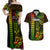 Personalized Hawaii Hauoli Makahiki Hou Couples Matching Off Shoulder Maxi Dress and Hawaiian Shirt Lono Hawaiian God Kakau Polynesian Tribal Reggae LT05 Reggae - Polynesian Pride