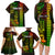 Personalized Hawaii Hauoli Makahiki Hou Family Matching Long Sleeve Bodycon Dress and Hawaiian Shirt Lono Hawaiian God Kakau Polynesian Tribal Reggae LT05 - Polynesian Pride