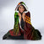 Hawaii Hauoli Makahiki Hou Hooded Blanket Lono Hawaiian God Kakau Polynesian Tribal Reggae LT05 - Polynesian Pride