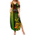 Personalized Hawaii Hauoli Makahiki Hou Summer Maxi Dress Lono Hawaiian God Kakau Polynesian Tribal Reggae LT05 Women Reggae - Polynesian Pride