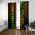 Hawaii Hauoli Makahiki Hou Window Curtain Lono Hawaiian God Kakau Polynesian Tribal Reggae LT05 Grommets Reggae - Polynesian Pride