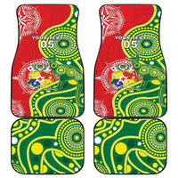 Tonga Australia Rugby Car Mats Kangaroos And Tonga Mate Maa Together LT05 - Polynesian Pride