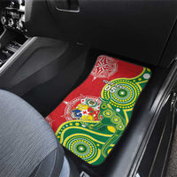 Tonga Australia Rugby Car Mats Kangaroos And Tonga Mate Maa Together LT05 - Polynesian Pride