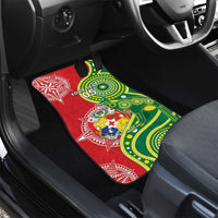 Tonga Australia Rugby Car Mats Kangaroos And Tonga Mate Maa Together LT05 - Polynesian Pride