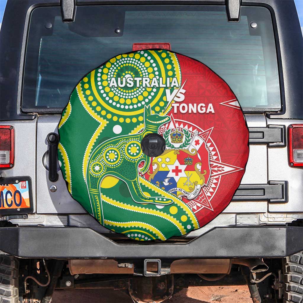 Tonga Australia Rugby Spare Tire Cover Kangaroos And Tonga Mate Maa Together