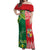 Custom Tonga XIII And Australia Kangaroos Off Shoulder Maxi Dress Mate Maa Tongan Ngatu With Aboriginal