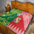 Custom Tonga XIII And Australia Kangaroos Quilt Mate Maa Tongan Ngatu With Aboriginal