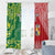 Custom Tonga XIII And Australia Kangaroos Window Curtain Mate Maa Tongan Ngatu With Aboriginal