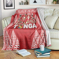 Tonga Rugby Blanket Tonga Mate Ma'a Take The Lead LT05 Red - Polynesian Pride