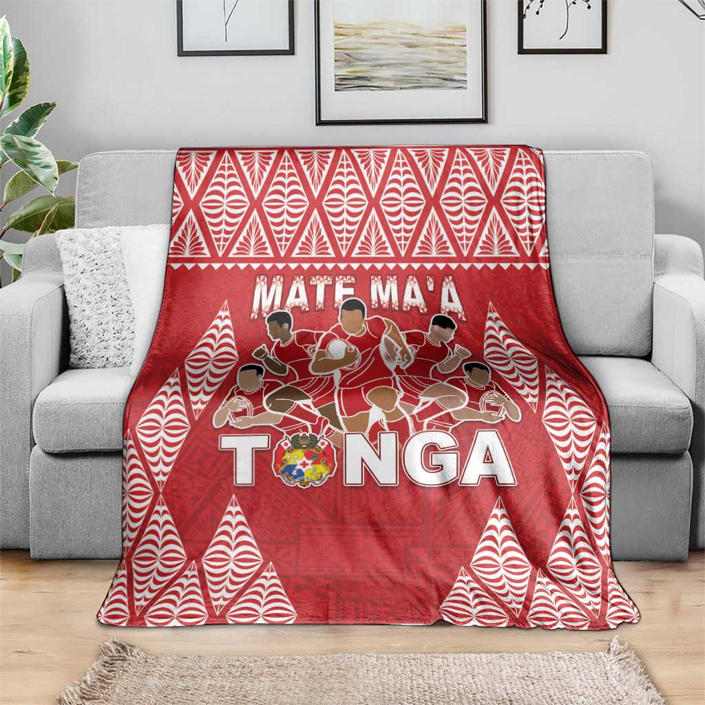 Tonga Rugby Blanket Tonga Mate Ma'a Take The Lead LT05 - Polynesian Pride