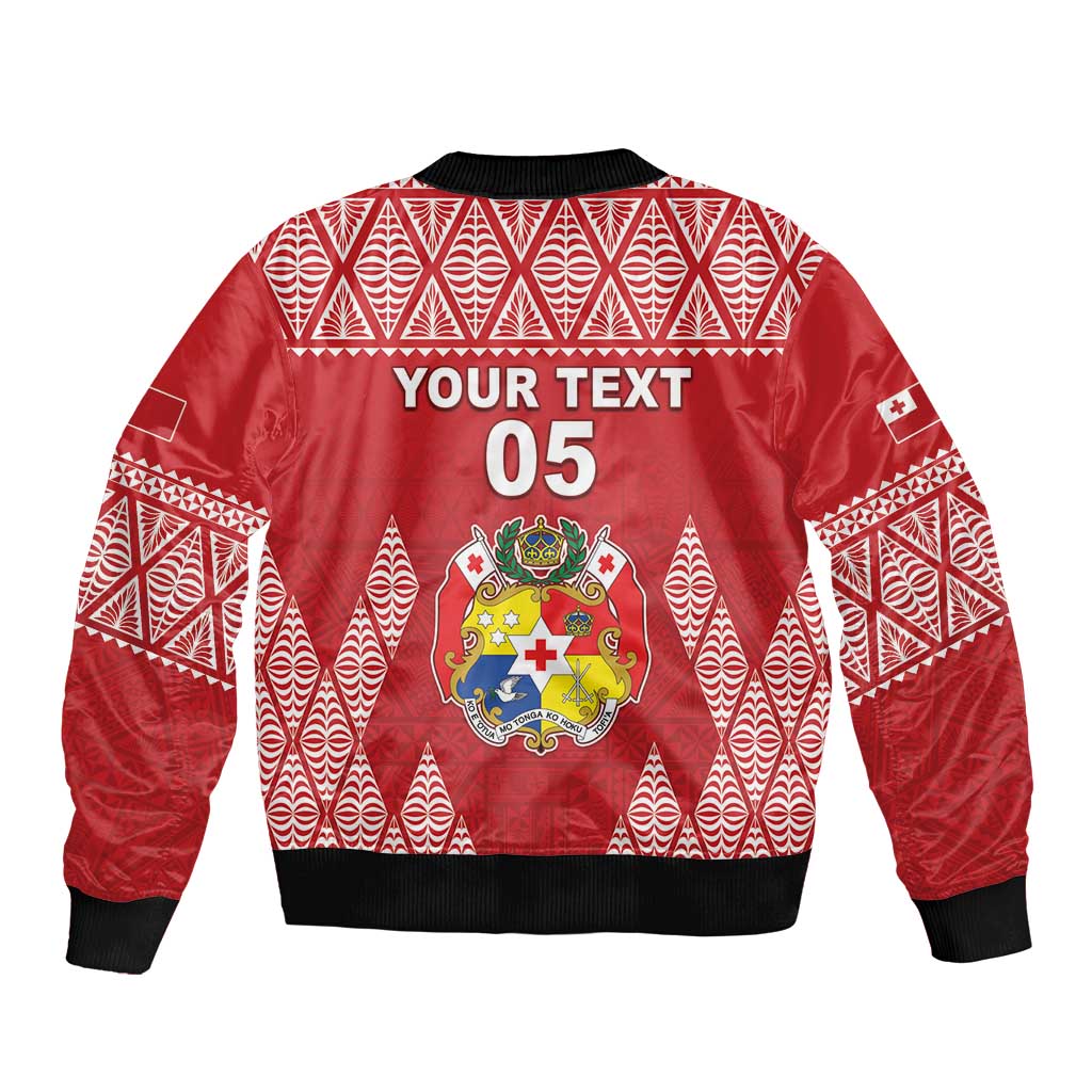 Custom Tonga Rugby Bomber Jacket Tonga Mate Ma'a Take The Lead LT05 - Polynesian Pride