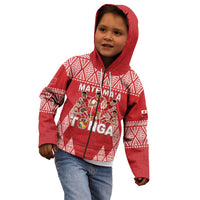 Custom Tonga Rugby Kid Hoodie Tonga Mate Ma'a Take The Lead LT05 - Polynesian Pride